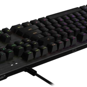 Logitech G512 Carbon LIGHTSYNC RGB Mechanical Gaming Keyboard with GX Brown switches - Tactile (Renewed)