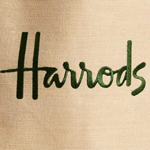 Harrods London Jute Shopper Bag, Beige