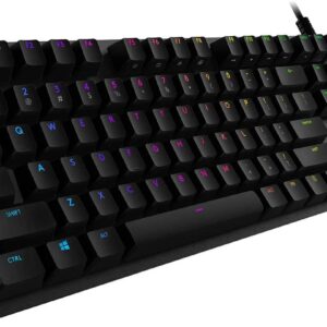 Logitech G512 Carbon LIGHTSYNC RGB Mechanical Gaming Keyboard with GX Brown switches - Tactile (Renewed)