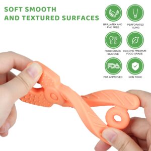 Yinghezu 8 Pack Chew Baby Teething Toys for 0-12 Months, Freezable BPA Free Silicone Baby Molar Teether Chew Toys, Hammer Wrench Spanner Pliers Hand Saw Shape Baby Girl's Boy Car Seat Toy