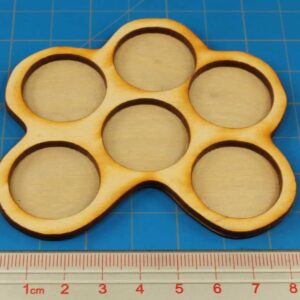 LITKO Horde Trays | 25mm Circle Bases | Movement Tray | Compatible with Warhammer, Age of Sigmar, Bolt Action (6-Figure Horde Tray)