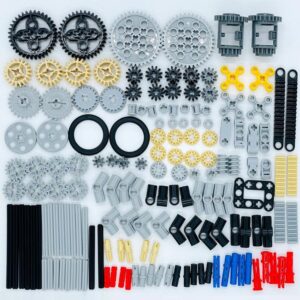 TACYILLU 162 Pcs Building Blocks Parts Gear and Axle Set Connectors Axle Liftarm Pins Accessories Brick Sets Toys Tight Fit with Major Brands…