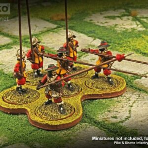 LITKO Horde Trays | 25mm Circle Bases | Movement Tray | Compatible with Warhammer, Age of Sigmar, Bolt Action (6-Figure Horde Tray)