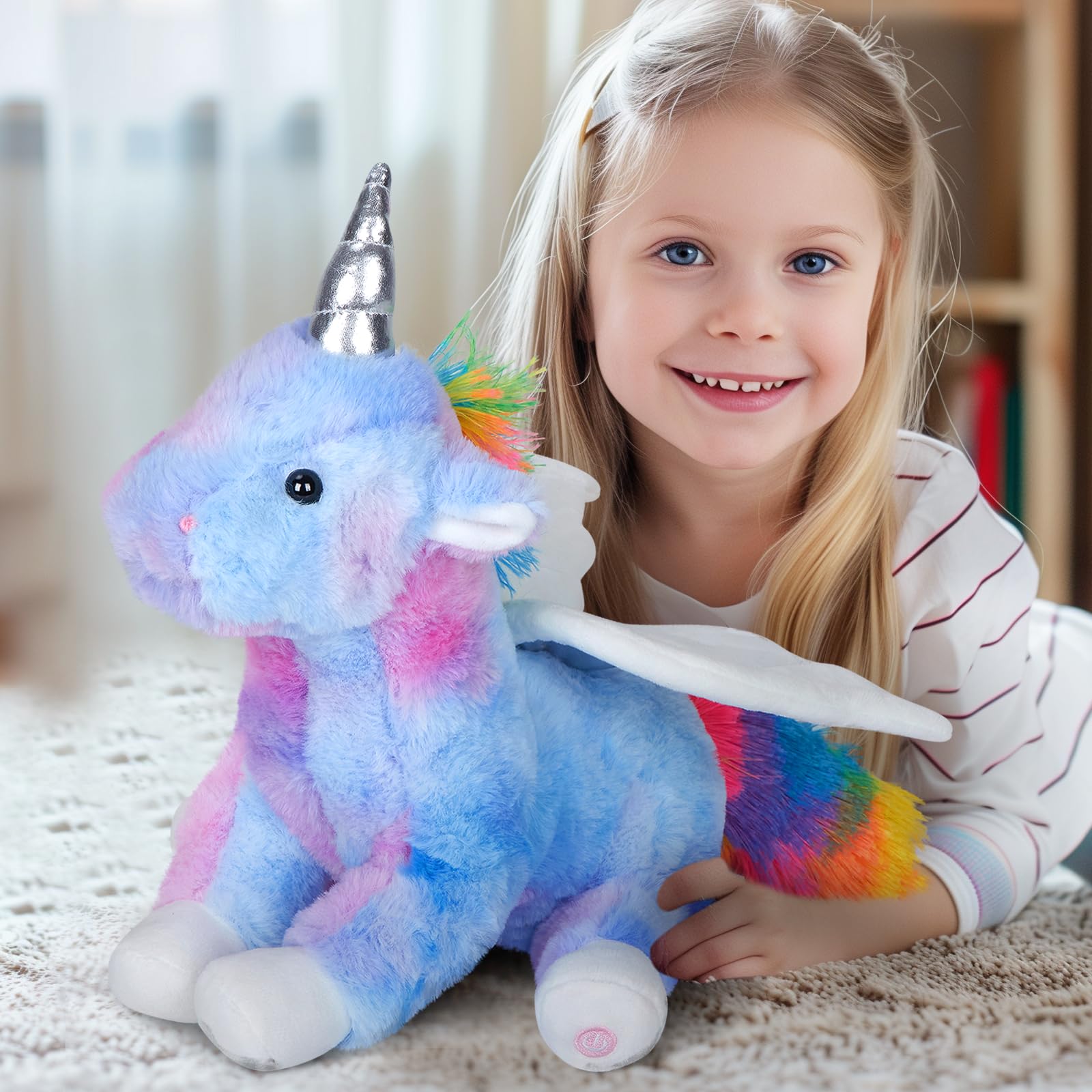 CozyWorld 16.5" Unicorn Light up Unicorn Stuffed Animal Glowing Soft Plush Toys Decor Birthday Christmas Children's Day Gifts for Toddlers Boys Girls Kids