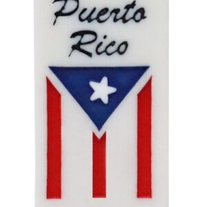 GEPAASFE Puerto Rico Domino. Puerto Rico Domino Game with Puerto Rico Flag in All The Pieces and Box. Juego de Domino con Bandera de Puerto Rico en todas las piezas y la caja.