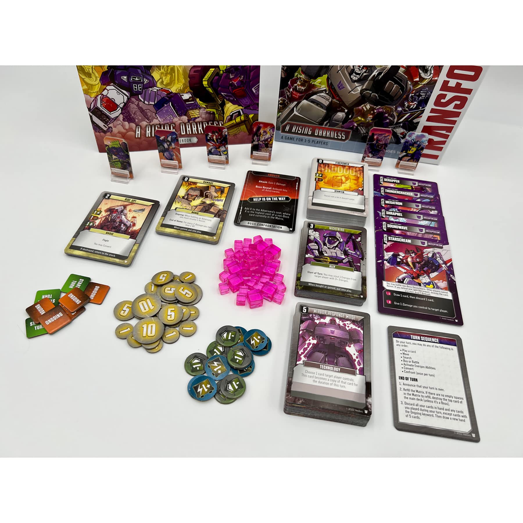 Renegade Game Studios Transformers Deck-Building Game: A Rising Darkness Expansion - Standalone Expansion, Ages 14+, 1-5 Players, 45-90 Min