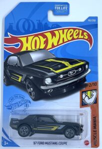 hot wheels - '67 ford mustang coupe - muscle mania 2/10 [black] #192/250