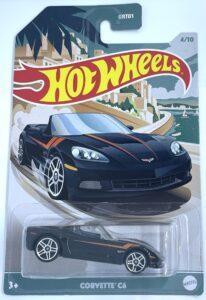 hot wheels - corvette c6- convertible series 4/10 [black]-walmart exclusive