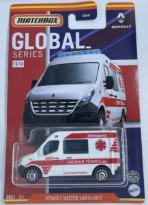 matchbox - renault master ambulance - global series 13/14 [white]