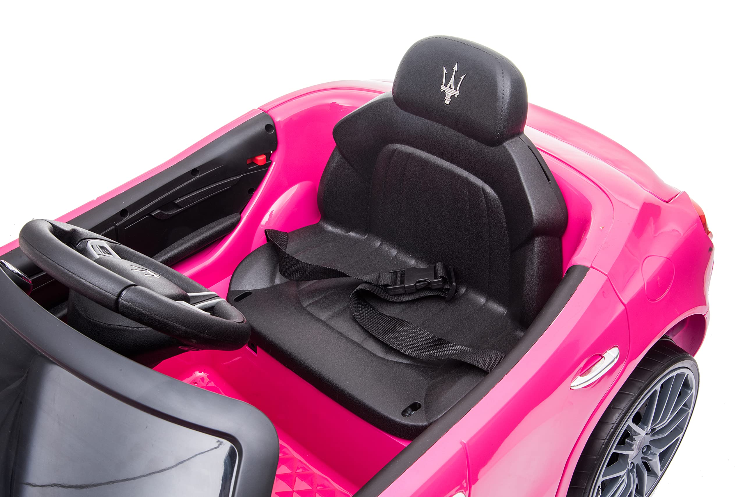 Best Ride On Cars Maserati Ghibli, 12V Battery Powered Ride On Toy, Pink, Large