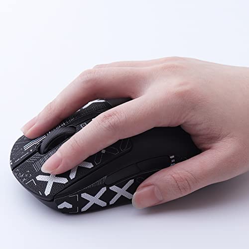 Hyekit Mouse Grip Tape for Logitech G Pro Wireless Anti-Slip Grip Tape for Mouse - Sweat Resistant - Easy to Use Self-Adhesive Design - Pre-Cut - Professional Mice Upgrade Kit(Black)