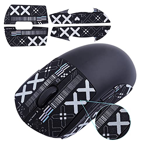 Hyekit Mouse Grip Tape for Logitech G Pro Wireless Anti-Slip Grip Tape for Mouse - Sweat Resistant - Easy to Use Self-Adhesive Design - Pre-Cut - Professional Mice Upgrade Kit(Black)