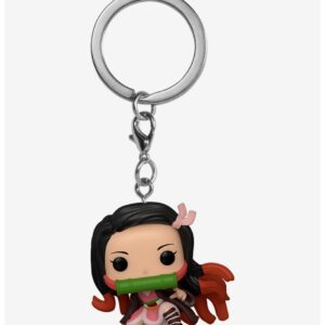 Funko Pocket Pop! Demon Slayer: Kimetsu no Yaiba Nezuko Kamado (Crouching) Vinyl Keychain - BoxLunch Exclusive