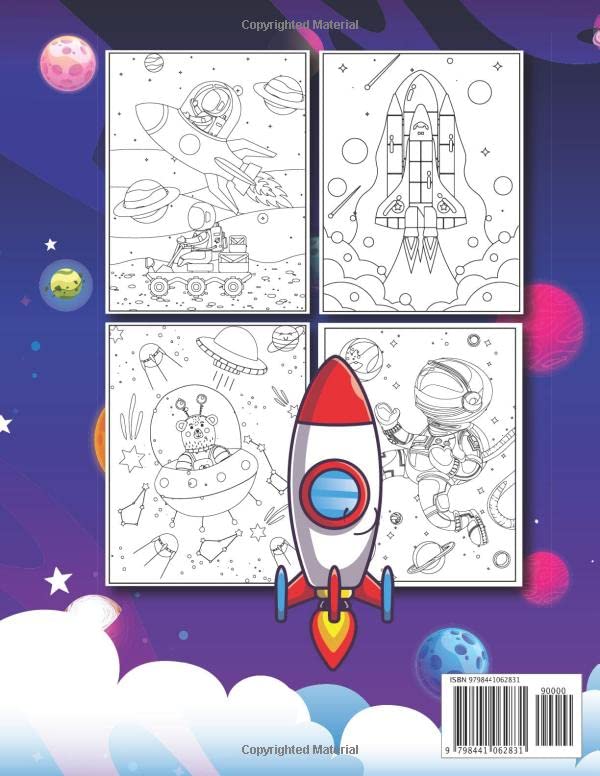 SPACE COLORING BOOK FOR KIDS