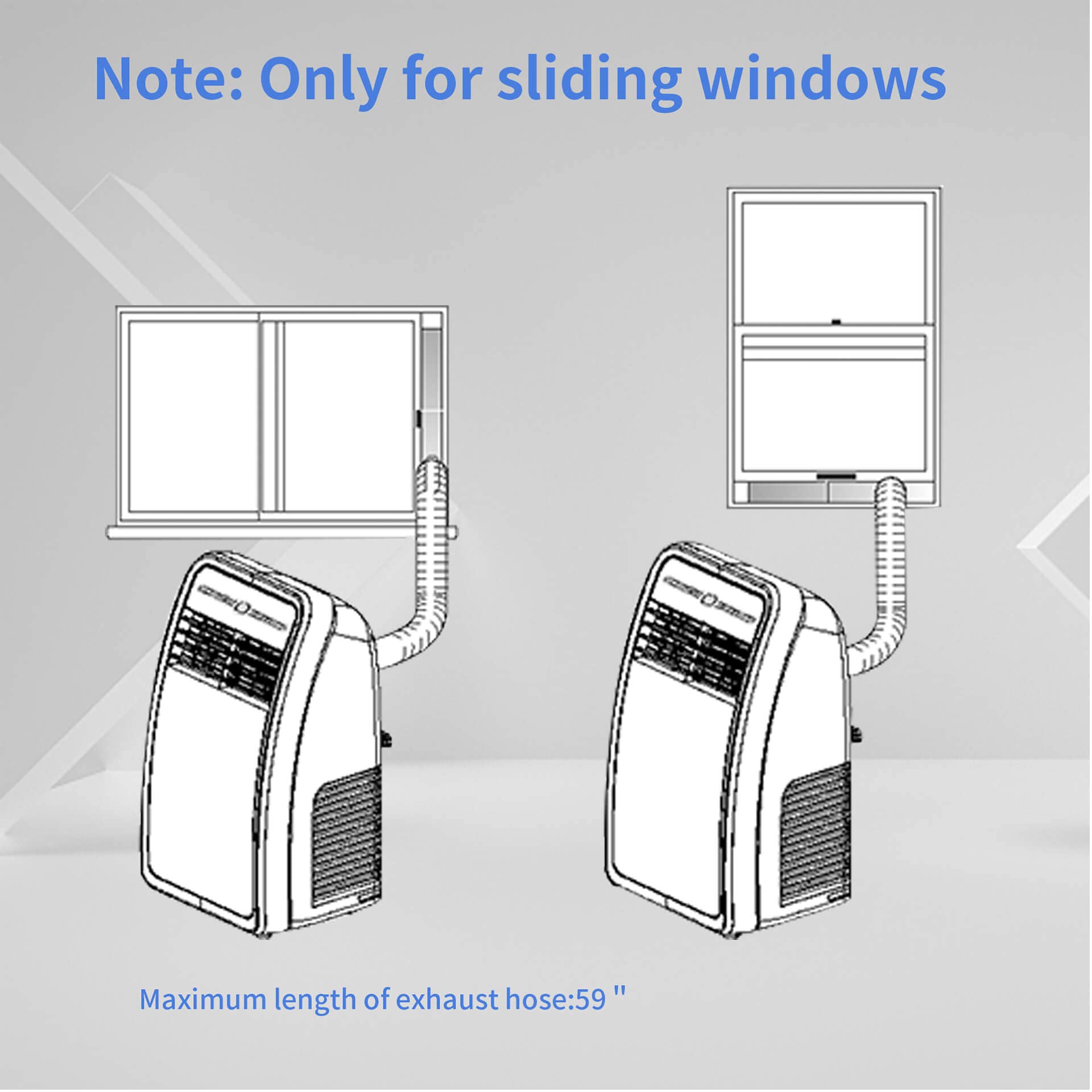 Shinco Sliding Door Air Conditioner Window Sealing Plate with Special Designed Lock Portable Air Conditioners, Adjustable Length Portable AC Vent Kit, 26.57in.-38.58in. Short Plate (Single)