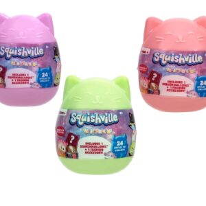 Squishmallows Squishville Series 6 - Assorted 3 Pack - Mini Plush & Accessories - Official Kellytoy - Styles May Vary - Great Stocking Stuffer & Gift for Kids