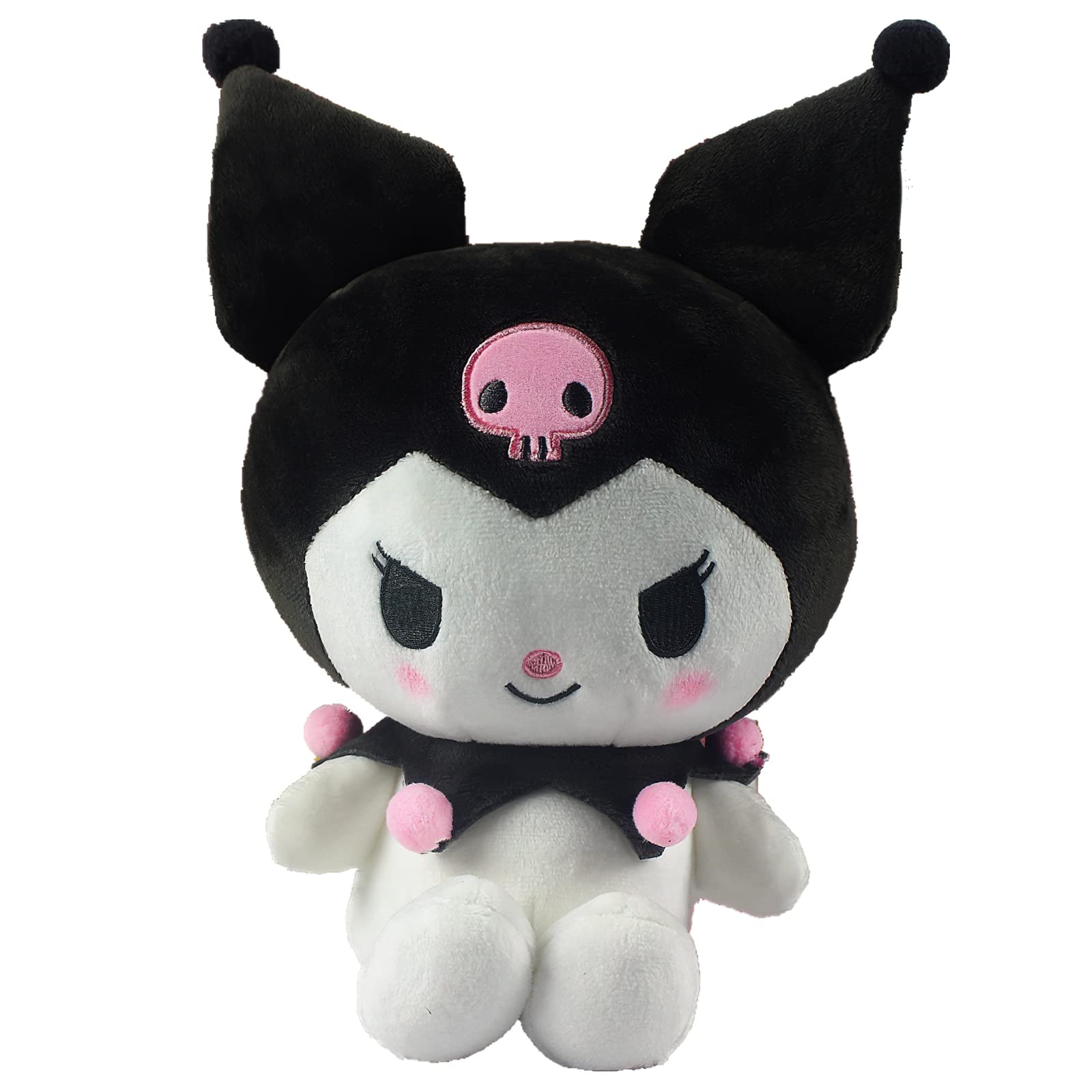 EVESKY Kawaii Plush Toys Lovely Cartoon Dolls Soft Stuffed Doll for Fans Kids Girls 10in (Black)