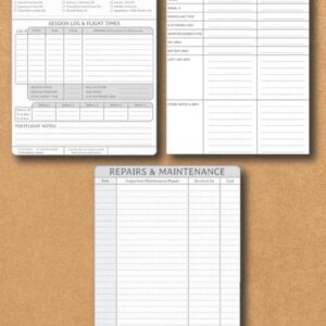 UAS Drone Flight Maintenance Log Book: Drone Flight Log Book, Repair Logbook, & Maintenance Log Book