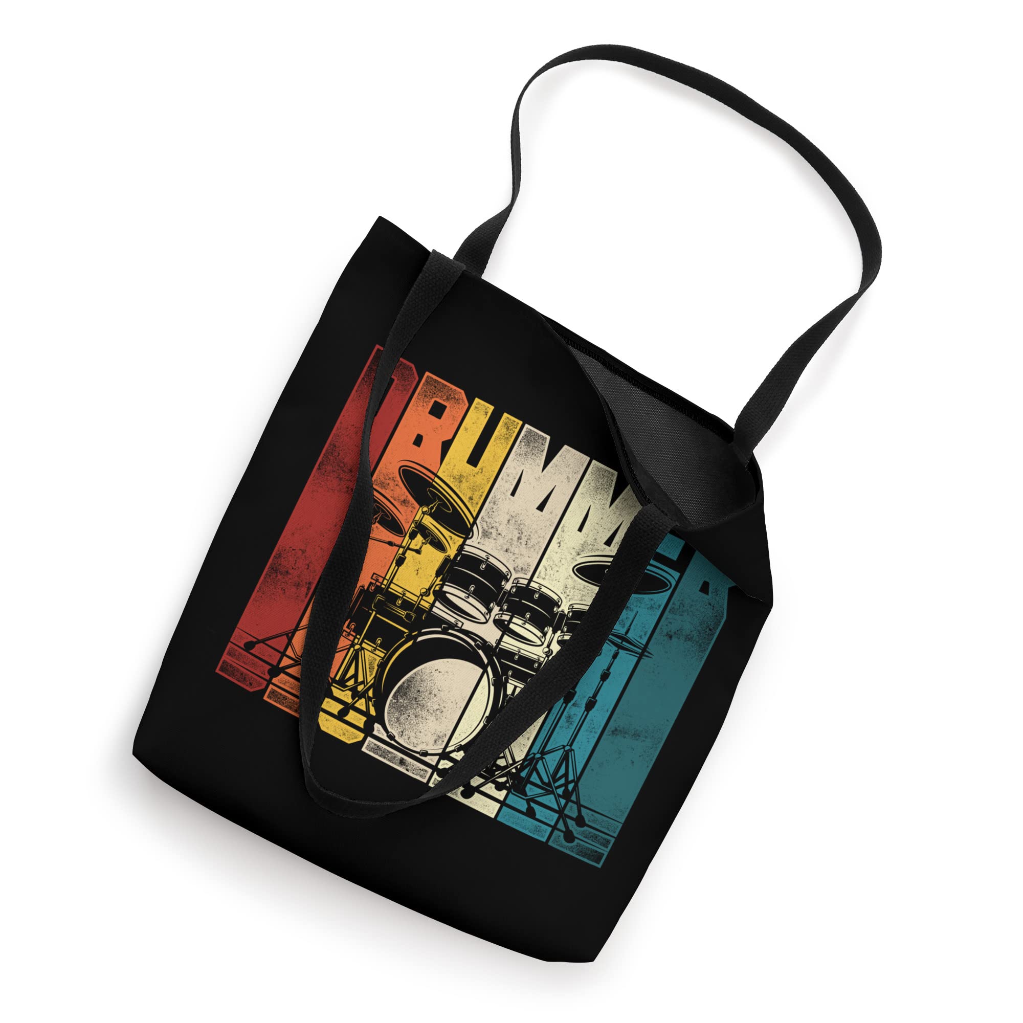 Drummer Drum Set Retro Vintage Tote Bag