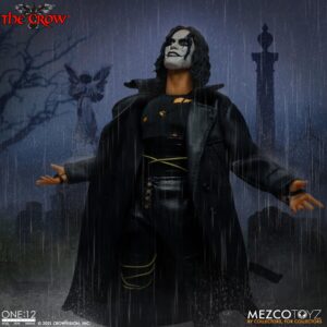 Mezco The Crow One:12 Action Figure Eric Draven 100% Plastic, in Gift Box, Manufacturer, Multi-Colour, H858210