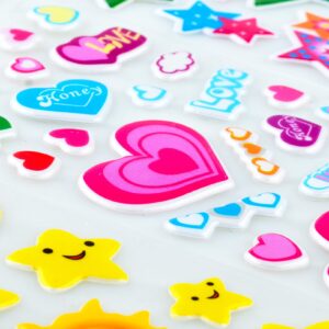 Habett 3D Stickers for Kids & Toddlers, 920+ 3D Puffy Stickers 36 Different Sheets Including Animals, Letters, Numbers, Dinosaurs, Cars and More for Boys, Girls, Teachers, Reward, Craft Scrapbooking