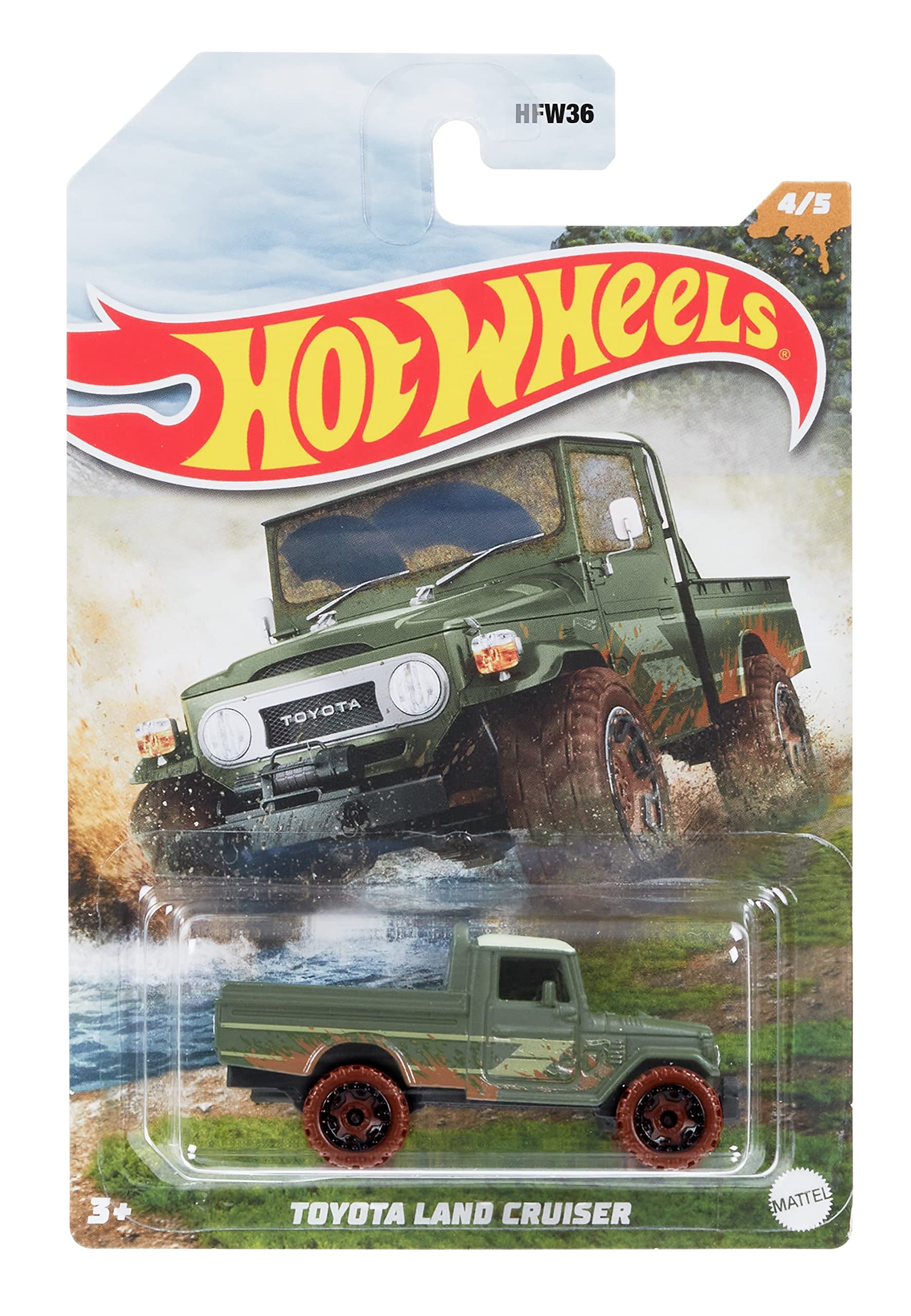 Hot Wheels 2022 - Toyota Land Cruiser - Off-Road Mud Runners 4/5 [Green]