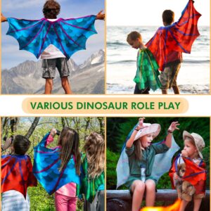 Creatoy Dragon-Wings bulk Kids Dress-Up Costume for Boys Girls Dinosaur Cape with dragon masks Toddler Dragon Party decorations Birthday Gifts Halloween Supplies