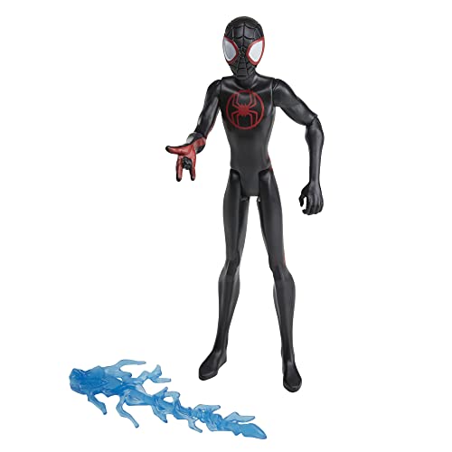 Marvel Spider-Man Across The Spider-Verse Miles Morales, 6-Inch-Scale Action Figure with Web Accessory, Toys for Kids Ages 4 and Up