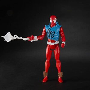 Marvel Spider-Man: Across The Spider-Verse Scarlet Spider Toy, 6-Inch-Scale Action Figure with Web Accessory, Marvel Toy for Kids Ages 4 and Up