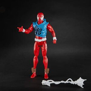 Marvel Spider-Man: Across The Spider-Verse Scarlet Spider Toy, 6-Inch-Scale Action Figure with Web Accessory, Marvel Toy for Kids Ages 4 and Up