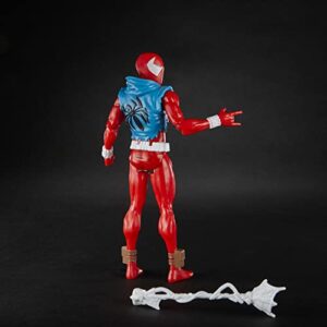 Marvel Spider-Man: Across The Spider-Verse Scarlet Spider Toy, 6-Inch-Scale Action Figure with Web Accessory, Marvel Toy for Kids Ages 4 and Up