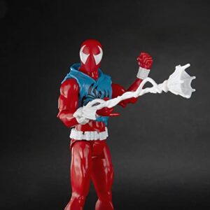 Marvel Spider-Man: Across The Spider-Verse Scarlet Spider Toy, 6-Inch-Scale Action Figure with Web Accessory, Marvel Toy for Kids Ages 4 and Up