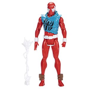 marvel spider-man: across the spider-verse scarlet spider toy, 6-inch-scale action figure with web accessory, marvel toy for kids ages 4 and up