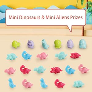 Mini Claw Machine Toys for Kids & Adults with Mini Dinosaur Figures Prizes, Stuff Things that Actually Work, Mini Arcade Game Miniature Novelty Toys for 3+ Year Old Boys & Girls