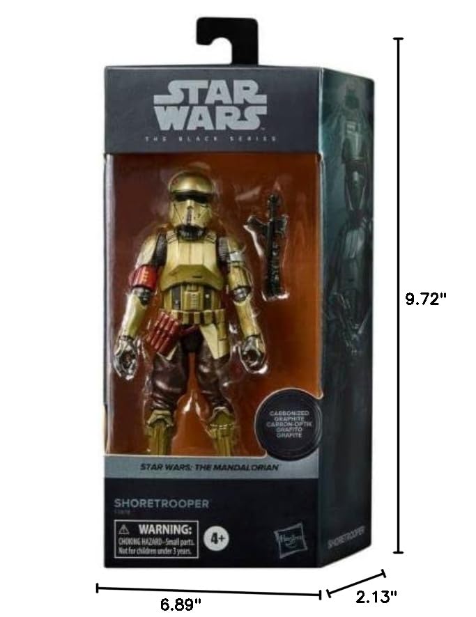 Star Wars Black Series The Mandalorian Carbonized Collection Exclusive Figure Set (Shoretrooper)