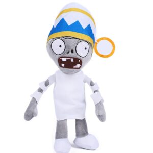 jhesao 12" plants and buckethead zombies plush toys normal zombies pvz plushies 1 2 stuffed soft doll buckethead zombies new