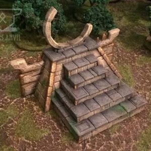 EnderToys Forgotten Temple Portal by Makers Anvil, 3D Printed Tabletop RPG Scenery and Wargame Terrain for 28mm Miniatures