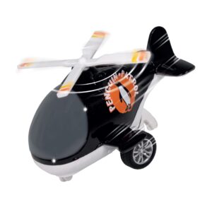 Patrol & Rescue Helicopter - Penguin from Deluxebase. Friction Helicopter Toy with Spinning Rotor for Kids and Toddlers