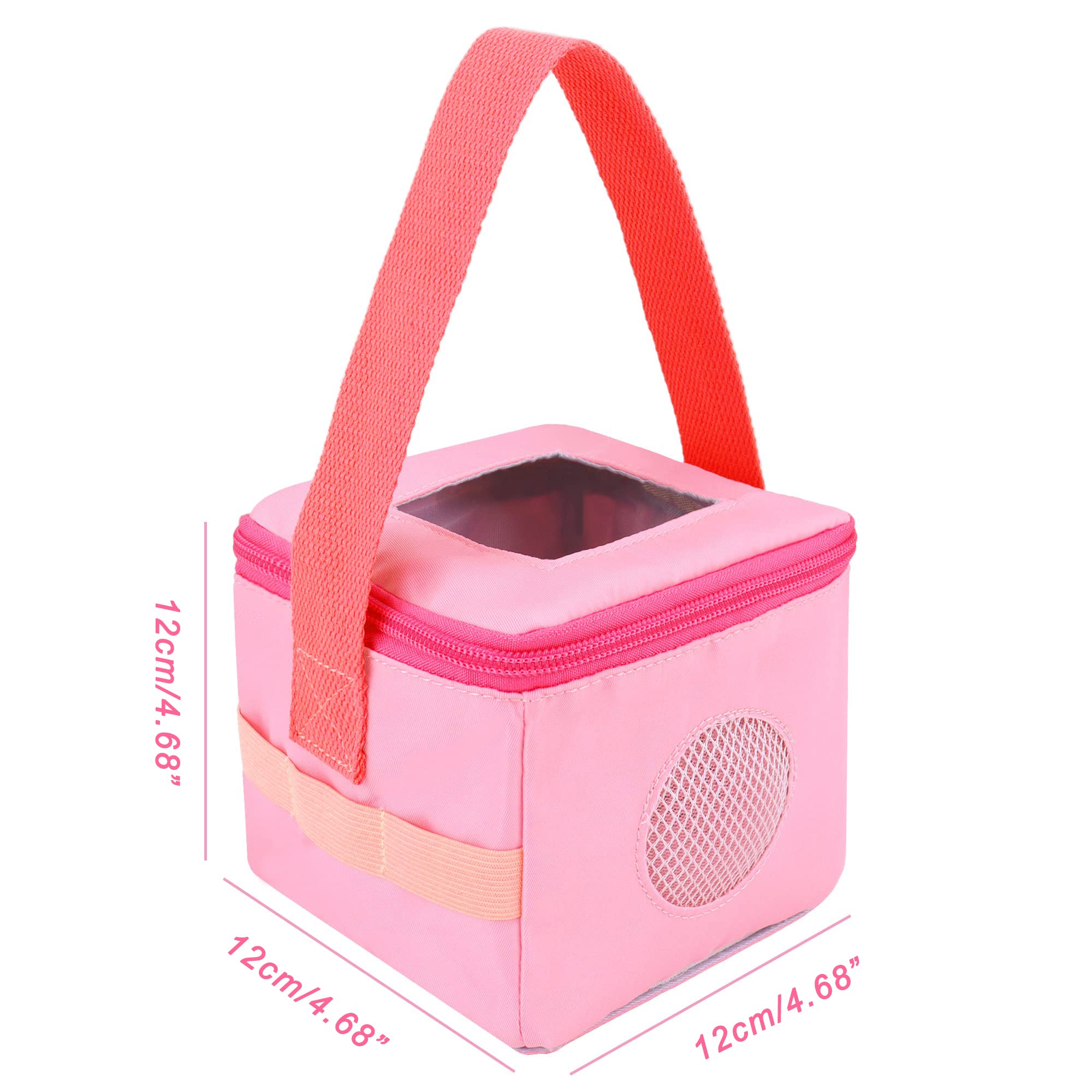 Annmore Carrying Case for Audio Player, compatible with Toniebox and Figures, Pink