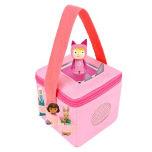 Annmore Carrying Case for Audio Player, compatible with Toniebox and Figures, Pink