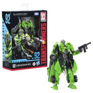 Transformers Toys Studio Series 92 Deluxe Class The Last Knight Crosshairs Action Figure - Ages 8 and Up, 4.5-inch