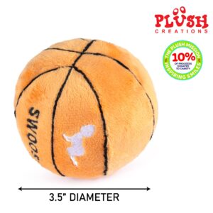 Plush Baby Basketball Rattle | Baby Basketball Toy | Learning Content | Great Gift for Baby and Toddler Girls or Boys | 0-36 Months