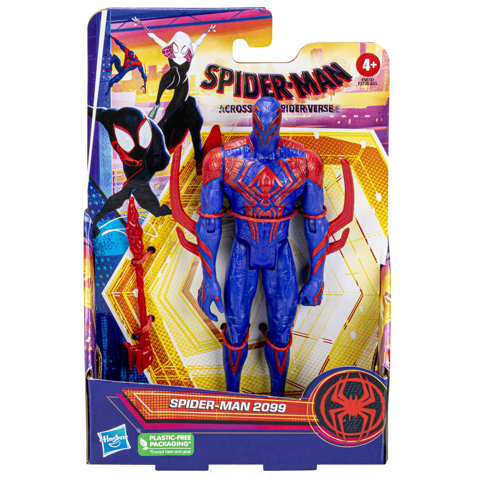 Marvel Spider-Man: Across The Spider-Verse Spider-Man 2099 Toy, 6-Inch-Scale Action Figure, Super Hero Toys, Ages 4 and Up