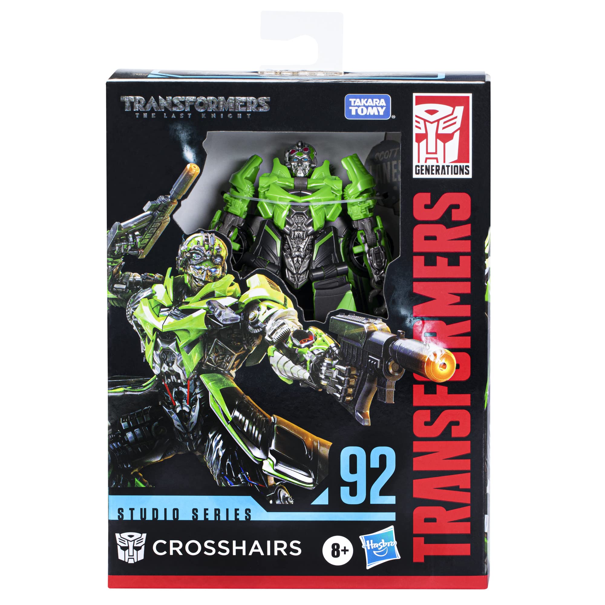 Transformers Toys Studio Series 92 Deluxe Class The Last Knight Crosshairs Action Figure - Ages 8 and Up, 4.5-inch