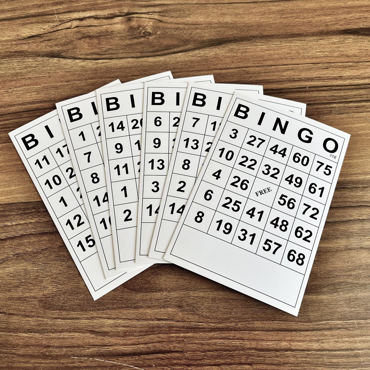 SEETOOOGAMES Bingo Game Cards Sheets - Paper Bingo Cards Bulk Reusable - Bingo Set for Adults, Family, Party, Large Groups - Pack of 120