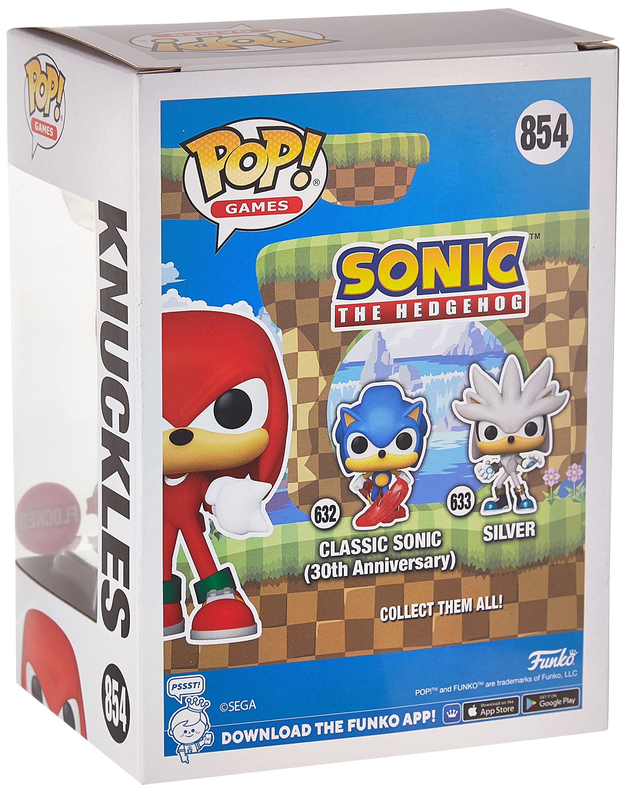 Funko POP! Games #854 Sonic The Hedgehog Limited Edition Flocked Knuckles