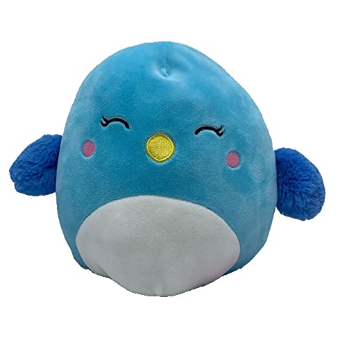 Squishmallows Official Kellytoy Plush 8 Inch Squishy Soft Plush Toy Animals (Bebe Blue Bird)