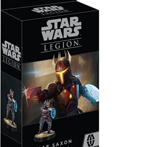 Star Wars: Legion Gar Saxon COMMANDER EXPANSION - Ruthless Mandalorian Precision! Tabletop Miniatures Strategy Game for Kids and Adults, Ages 14+, 2 Players, 3 Hour Playtime, Made by Atomic Mass Games