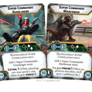 Star Wars: Legion Mandalorian Super Commandos Unit Expansion - Tabletop Miniatures Game, Strategy Game for Kids and Adults, Ages 14+, 2 Players, 3 Hour Playtime, Made by Atomic Mass Games