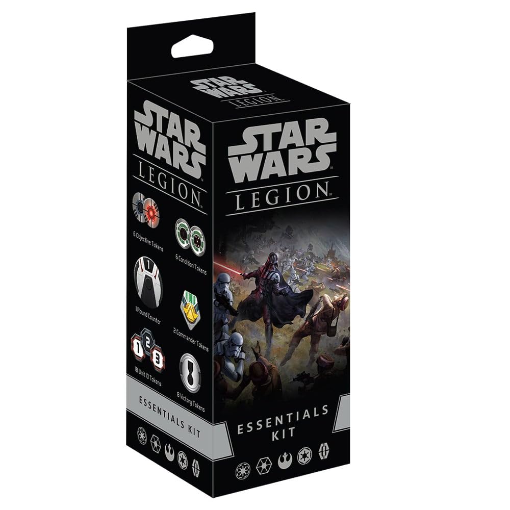 Star Wars: Legion ESSENTIALS KIT - Your Ultimate Companion for Epic Galactic Battles! Tabletop Miniatures Strategy Game for Kids & Adults, Ages 14+, 2 Players, 3 Hr Playtime, Made by Atomic Mass Games